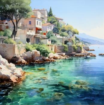 A small village by the seaside